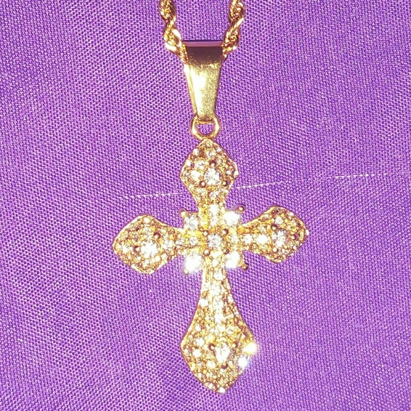 Jewelry - Austrian Crystal Cross Pendant